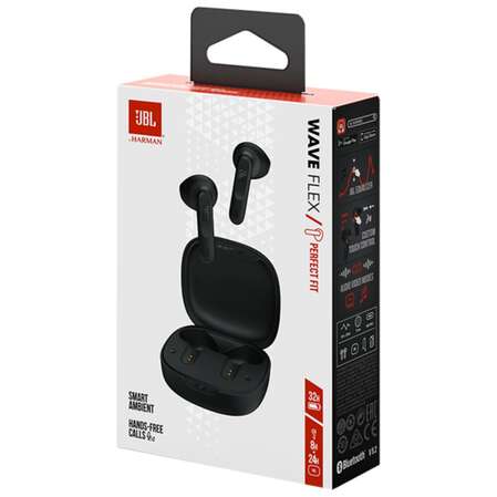 Bluetooth гарнитура JBL Wave Flex Black