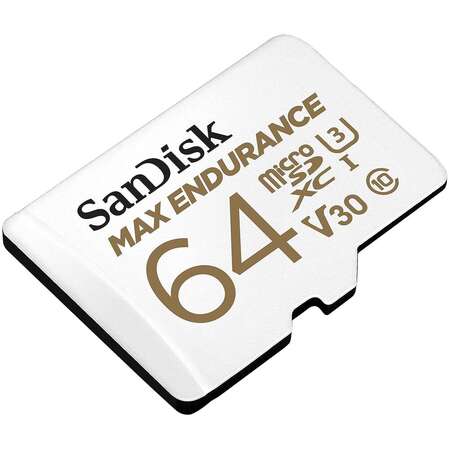 Карта памяти Micro SecureDigital 64Gb SanDisk MAX Endurance microSDXC class 10 UHS-1 U3 V30 (SDSQQVR-064G-GN6IA)