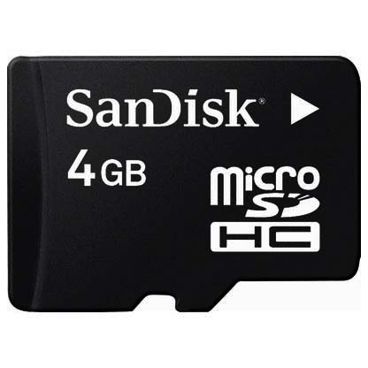 Micro SecureDigital 4Gb SDHC Sandisk (SDSDQ-004G-E11M)