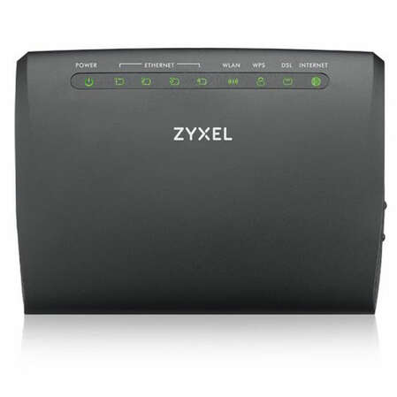Модем Zyxel AMG1302-T11C, 802.11n, 2.4ГГц 300 Мбит/сек, 2xWAN (RJ-45 и RJ-11)