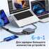 Сетевое зарядное устройство Ugreen CD271 (40914) 200W GaN 4xUSB-C + 2xUSB-A темно-серый