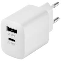 Сетевое зарядное устройство Rocket Boost Pro 30W Type C + USB белое