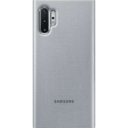 Чехол для Samsung Galaxy Note 10+ (2019) SM-N975 LED View Cover серебристый