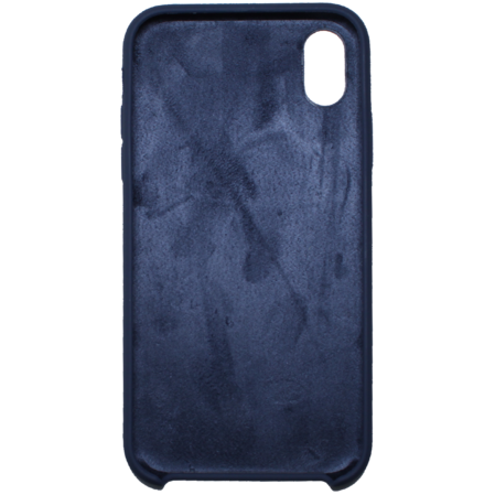 Чехол для Apple iPhone Xr Brosco Softrubber темно-синий