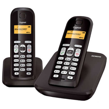 Siemens Dect Gigaset AS300 DUO черный