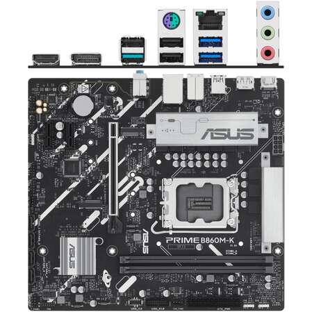 Материнская плата ASUS Prime B860M-K B860 Soc-1851 2xDDR5, 4xSATA3, RAID, 2хM.2, 1xPCI-E16x, 3xUSB3.2, DP, HDMI, 2.5Glan, mATX