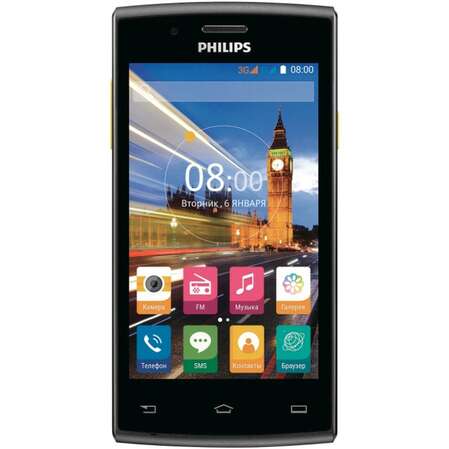 Смартфон Philips S307 Black/Yellow