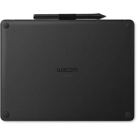Графический планшет Wacom Intuos Bluetooth Medium + курс "основы работы на графическом планшете" (CTL-6100WLK-N) Черный