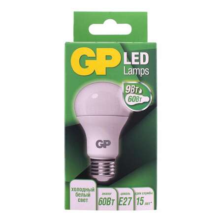 Светодиодная лампа GP LEDA60-9WE27-40K-2CRB1