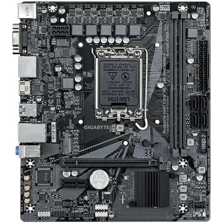 Материнская плата Gigabyte H610M S2H V3 DDR4 H610 Socket-1700 2xDDR4, 4xSATA3, 1xM.2, 1xPCI-E16x, 2xUSB3.2, D-Sub, DP, HDMI, Glan, mATX