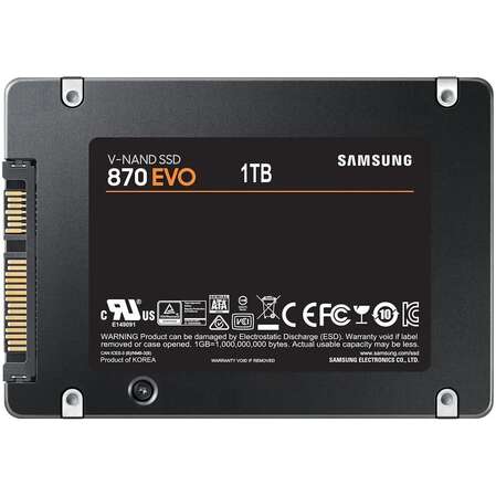 Внутренний SSD-накопитель 1000Gb Samsung 870 Evo (MZ-77E1T0B/EU) SATA3 2.5"
