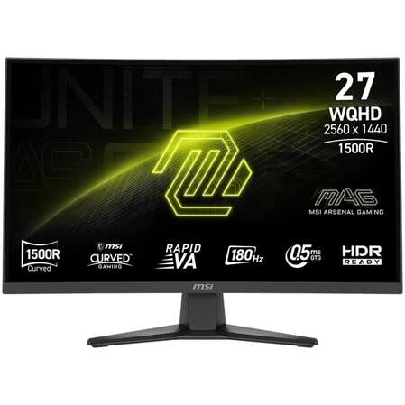 Монитор 27" MSI MAG 275CQF E18 VA 2560x1440 0,5ms HDMI, DisplayPort