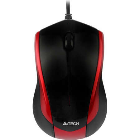 Мышь A4Tech N-400-2 Black-Red