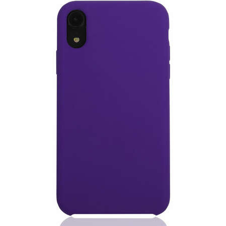 Чехол для Apple iPhone Xr Brosco Softrubber, накладка, фиолетовый
