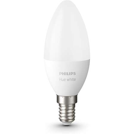 Умная лампочка Philips Hue White 5.5W B39 E14 1 шт.