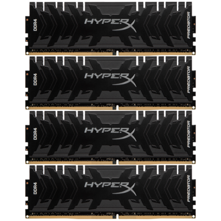 Модуль памяти DIMM 16Gb 4х4Gb DDR4 PC24000 3000MHz Kingston HyperX Predator Series XMP (HX430C15PB3K4/16)