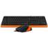 Клавиатура+мышь A4Tech Fstyler F1010 Black/Orange