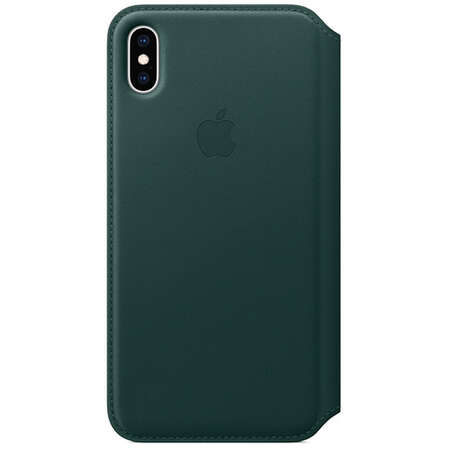 Чехол для Apple iPhone Xs Max Leather Folio Forest Green