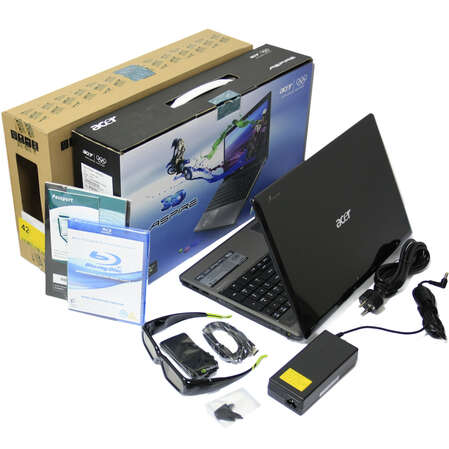 Ноутбук Acer Aspire AS5745DG-748G75Biks Core i7 740QM/8Gb/750Gb/Blu-Ray/GF425M/BT3.0/15.6"/Win7 HP 64 nVidia 3D Vision