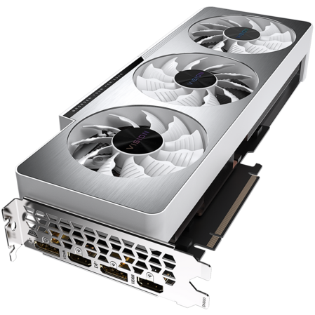 Видеокарта Gigabyte GeForce RTX 3070 Ti 8192Mb, Vision OC 8G (GV-N307TVISION OC-8GD) 2xHDMI, 2xDP, Ret