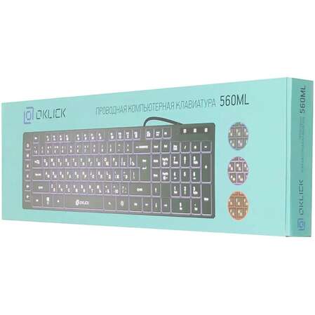 Клавиатура Oklick 560ML Slim Black USB 