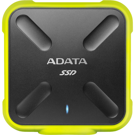 Внешний SSD-накопитель 1.8" 1000Gb A-DATA SD700 ASD700-1TU31-CYL (SSD) USB 3.1 желтый