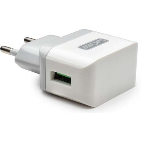 Сетевое зарядное устройство LuxCase QY-10G 1xUSB 1A серый
