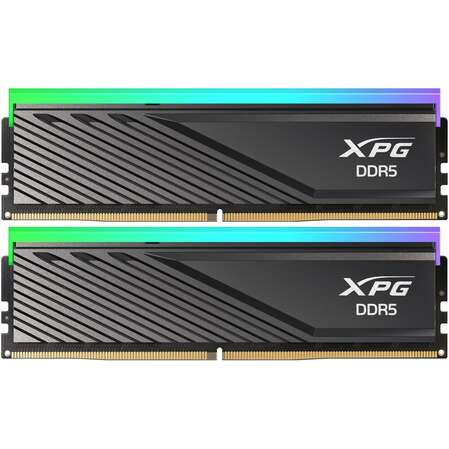 Модуль памяти DIMM 32Gb 2х16Gb DDR5 PC51200 6400MHz ADATA XPG Lancer Blade RGB Black (AX5U6400C3216G-DTLABRBK)