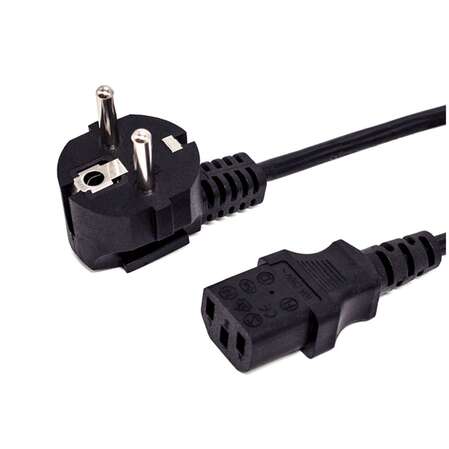 Кабель питания Filum FL-PC10-EU-C13-5M CEE 7/7- С13, 3х0.75мм², 220В, 10A, чёрный, 5м
