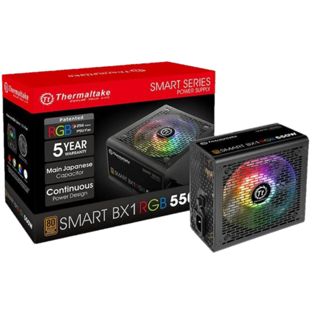 Блок питания 550W Thermaltake Smart BX1 RGB (PS-SPR-0550NHSABE-1)