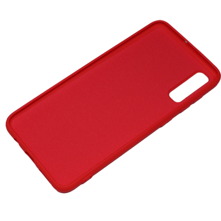 Чехол для Samsung Galaxy A30S (2019) SM-A307 Brosco Softrubber\Soft-touch красный