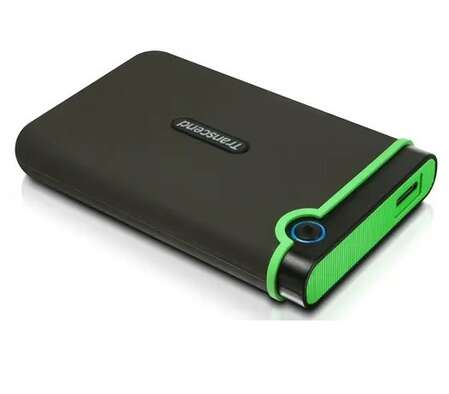 Внешний жесткий диск 2.5" 2Tb Transcend TS2TSJ25M3S Slim USB3.0 5400rpm  Черно-зеленый