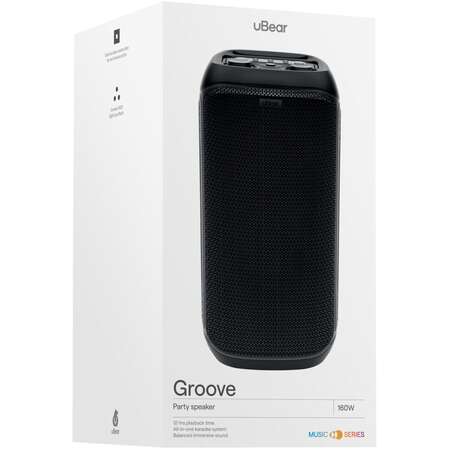 Портативная bluetooth-колонка uBear Groove 160W Black
