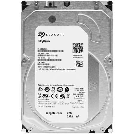 Внутренний жесткий диск 3,5" 4Tb Seagate (ST4000VX015) 256Mb 5400rpm SATA3 SkyHawk