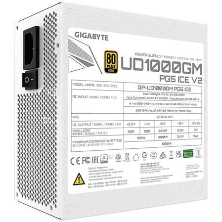 Блок питания 1000W Gigabyte GP-UD1000GM PG5 ICE