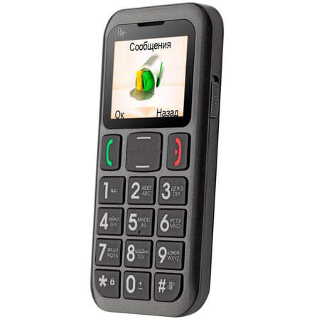 Мобильный телефон Fly Ezzy 5+ Grey, большие кнопки