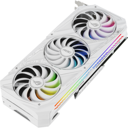 Видеокарта ASUS GeForce RTX 3080 10240Mb, Strix White V2 O10G (ROG-Strix-RTX3080-O10G-White-V2) 2xHDMI, 3xDP, Ret