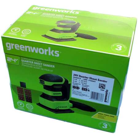 Аккумуляторная плоскошлифовальная шлифмашина Greenworks G24SS14 3100507