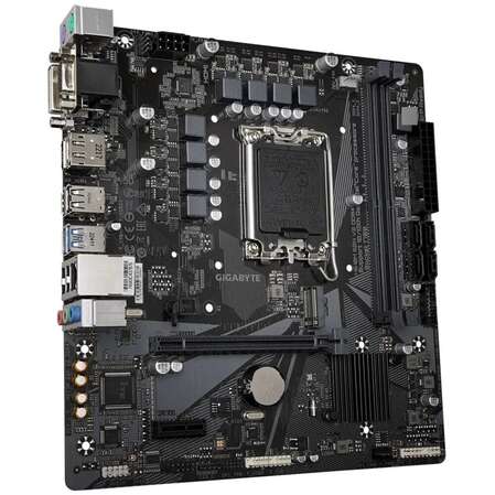 Материнская плата Gigabyte H610M S2H V2 DDR4 H610 Socket-1700 2xDDR4, 4xSATA3, 1xM.2, 1xPCI-E16x, 2xUSB3.2, D-Sub, DVI-D, DP, HDMI, Glan, mATX