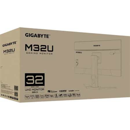 Монитор 32" Gigabyte M32U-EK IPS 3840x2160 1ms HDMI, DisplayPort