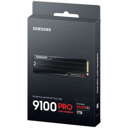Внутренний SSD-накопитель 1000Gb Samsung 9100 Pro with Heatsink (MZ-VAP1T0CW) M.2 2280 PCI-E 5.0 x4
