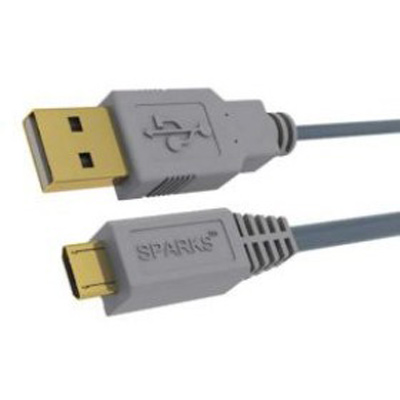 Кабель USB2.0 тип А(m)-microB(5P) 1.8м Sparks (SG1195) (Gold Series) ферритовые кольца