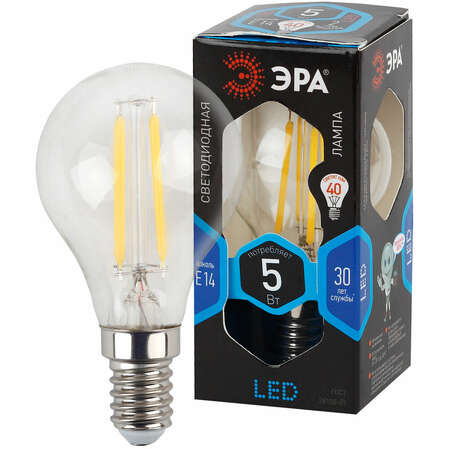 Светодиодная лампа ЭРА F-LED P45-5W-840-E14 Б0019007