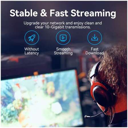 Патч-корд UTP 0.5м Vention (IBOBD) категория 6a черный угловой