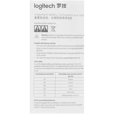 Гарнитура Logitech H110 Headset
