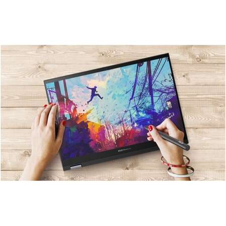 Ноутбук ASUS VivoBook S14 Flip TP3402VA-LZ350W Core i5 1335U/16Gb/512Gb SSD/14" WUXGA Touch/Win11 Quiet Blue