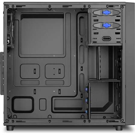 Корпус ATX Miditower Sharkoon VS4-W Blue Led Black