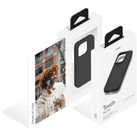 Чехол для Apple iPhone 15 Pro Max uBear Touch Mag Case Magsafe черный