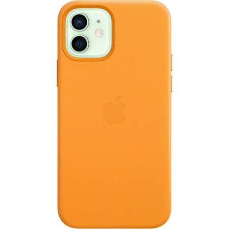 Чехол для Apple iPhone 12\12 Pro Leather Case with MagSafe California Poppy