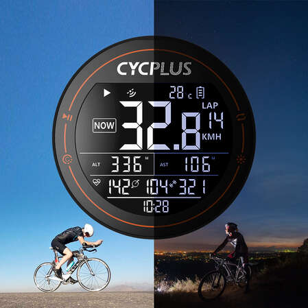 Cycplus Беспроводной GPS велокомпьютер M2, 19 функций